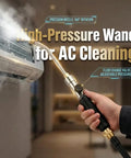 Heavy Duty High Pressure Washer Wand With Hydro Jet Power Spray Attachment cleaning AC unit indoors