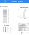 Replacement Ceiling Fan Remote Control For 315MHz Harbor Breeze Fans with wall holder, screws, and user manual shown