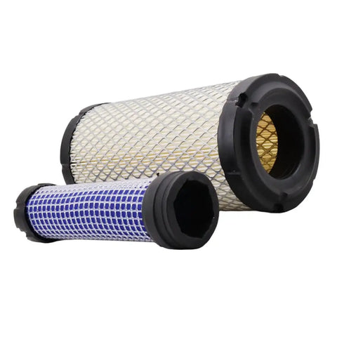 All In One Filter Kit For MT125 Tractor Replacement Set With Oil Filter Fuel Filter Air Filter Hydraulic Filter Includes 11930535150 40358122 40049450 40195621 40220109, showing two cylindrical air filters.