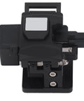 High Precision Fiber Optic Cleaver With 0.5 Degree Cutting Angle And 20000 Cut Blade Life For 0.25 Mm And 0.9Mm Cables in black.