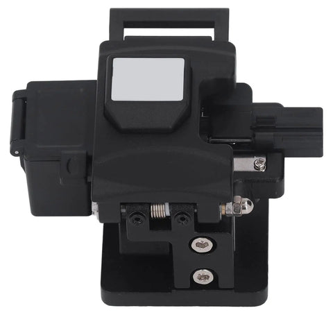 High Precision Fiber Optic Cleaver With 0.5 Degree Cutting Angle And 20000 Cut Blade Life For 0.25 Mm And 0.9Mm Cables in black.