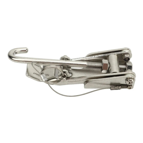 Rustproof Stainless Steel Anchor Chain Tensioner For Boats And Yachts Marine Grade Corrosion Resistant Heavy Duty Anchor Retainer With Built In Quick Release For Secure Anchoring And Easy Chain Tension Adjustment On Deck