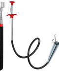 2 In 1 Magnetic Pickup Tool And Grabber Set With 35 Inch Flexible Claw And 30 Inch Telescoping Magnet 20 Lb Pull for tight spots