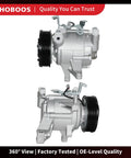 Built Tough Direct Swap Air Conditioning Compressor With Clutch Assembly For Subaru Forester Impreza Crosstrek, 360° view showing design and pulley.