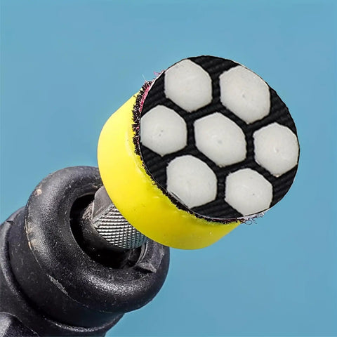 1 Inch Mini Diamond Polishing Pad Set, 9 Piece Wet Dry Polishing Kit With 30 To 3000 Grit, Ideal For Stone Tile Metal Glass, close-up view