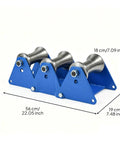 Heavy Duty Cable Pulley Guide With Roller Wheels For Conduits, Smooth Friction Free Pulls, Workhorse Three Link Steel Wheel System, 160mm And 100mm Options, Industrial Grade Cable Director For Tight Turns And Durable Performance, 56cm