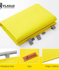 Heavy Duty Welding Blanket 10x12 Fireproof Spark Guard for Welding, Cutting and Soldering, Yellow Folded with Logo