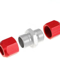 5/16 Inch Aluminum A C Line Splice Kit showing aluminum tube and red joints for automotive A C repair