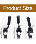 Zipper Repair Kit 9 Piece Black Zip Pullers dimensions 8mm to 12mm wide for coats, jackets, luggage, and backpacks, easy install.