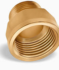 Brass hex reducer adapter, 3/4-inch male NPT to 1-inch female NPT, DN20 to DN25