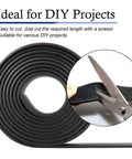 Adhesive Backed Neoprene Rubber Strips For DIY Gaskets And Seals, roll cut with scissors, one inch wide, one eighth inch thick