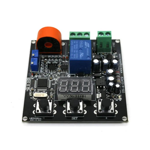 Kickass 50 Amp Electric Current Sensor Module With Sick AC Current Transducer Capabilities And Straight Up DC 24V Switching Output For Heavy Duty Wiring Jobs That Demand Tight Tolerance Monitoring And Instant Alerts with digital display and buttons.