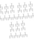 30 Piece Lab Tubing Clip Set With Flow Control Hose Clamps And Screw Clamp Tools arranged in a triangular pattern