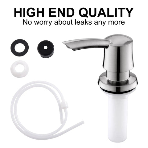 Under Sink Soap Dispenser For Kitchen Sink With 40 Inch Extension Tube Kit Built In Pump 360 Degree Rotation No More Refills