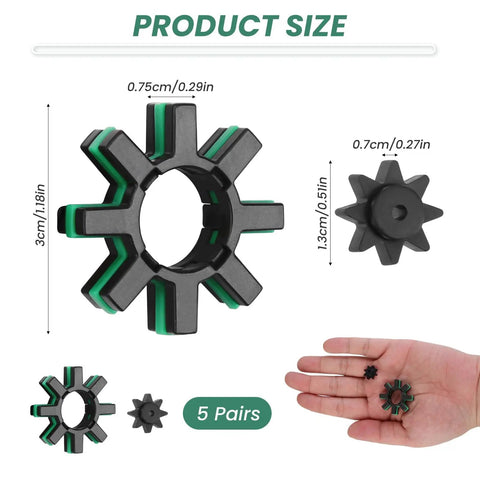 5 Sets Electric Power Steering Coupler Bushing Kit Direct Fit For Toyota Camry Corolla Prius C HR Avalon RX ES NX UX Easy Install Rubber Damper Replacement Replaces 45253-28130, 5 pairs