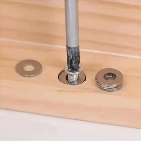 1080 Piece Stainless Steel Screw Washers Assortment Kit For Mechanical Construction Home Repair Automotive DIY Projects Pro Grade Multipurpose Flat Gaskets To Distribute Pressure And Secure Fasteners used under a screw on wood