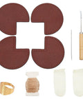 DIY Bag Corner Repair Kit For Purses And Leather Bags With Corner Patches Cone Needle Thread And Finger Cots Quick Fix Tools