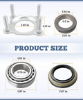 Rear Axle Bearing and Seal Kit for Jeep Wrangler JK JKU 2007 2008 2009 2010 2011 2012 2013 2014 2015 2016 2017 sizes shown