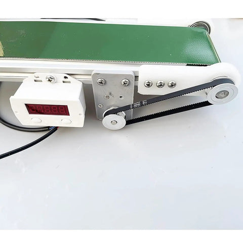 Compact Desktop Conveyor Belt With Digital Led Display, Automated Parcel Counter, Smooth As Grease Pvc Track, Easy Speed Controls, No Sweat Sorting Tool, Built Like A Tank For Warehouse Use