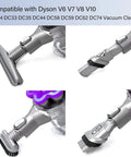 Must Have Four Piece Replacement Vacuum Attachment Kit For Dyson V6 And Other Cordless Vacuums Includes Mattress Brush Wide Nozzle Brush And Flexible Crevice Tool For All Floor Types