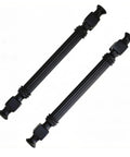 10 Pack 5 Inch Black Cabinet Drawer Pulls Zinc Alloy 128mm Kitchen Dresser Handles, sleek black finish