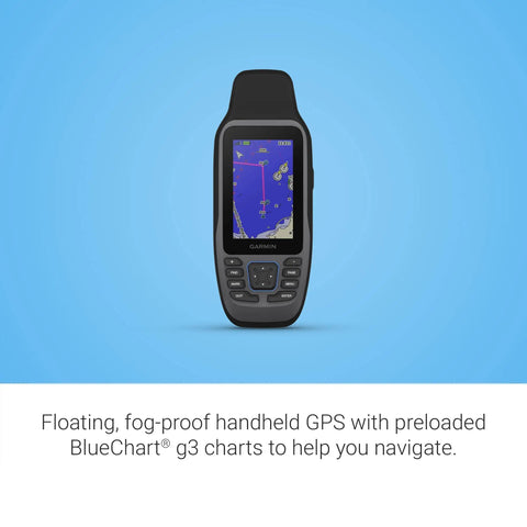 GPSMAP 79sc Marine Handheld GPS With Preloaded BlueChart G3 Coastal Charts, showing high resolution color display and controls.