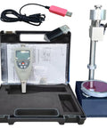 Badass Portable Digital Shore Hardness Tester And Rock Solid Handheld Durometer Gauge With Usb Software For Rapid Rubber And Plastic Testing Sessions Daily Bench Work in a case with USB cable.