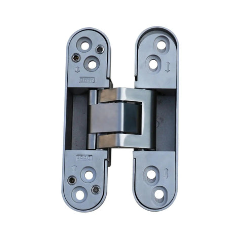 Heavy Duty Concealed Wood Door Hinge Stainless Steel Adjustable Hidden 180 Degree Silent Cabinet Hardware Single Unit top view