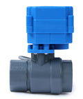 Three Quarter Inch UPVC Motorized Ball Valve With Full Port Two Wire Auto Return 9 To 36V AC DC Normally Closed for water systems