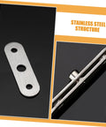 360 Degree Rotatable Hidden Door Pivot Hinges Set For Secret Doors In Stainless Steel Pro Grade Concealed Hinges