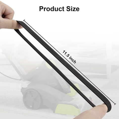Hand showing 11.5 inch Replacement Belts For Dual Power Max Carpet Vacuum Cleaner Compatible With FH51000 FH51001 FH51002
