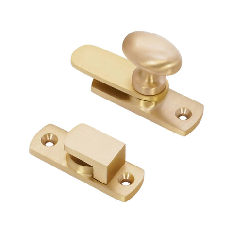 Satin Brass Oval Cabinet Turn Latch For Cupboards And Wardrobes 55mm Solid Brass Built To Last Rust Resistant Hardware With No Fuss Easy Inst
