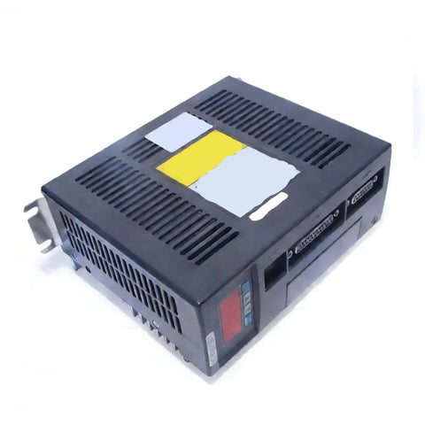 Beefed-Up Closed-Loop Servo Motor With Encoder Feedback, 0.75KW, 220V, shown with single-phase drive and connectors