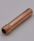 TIG Gas Lens Collet Body Set for WP 9 20 25 Torch, copper collet for 1/16 inch tungsten electrode, close-up view