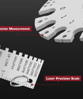 Pro Grade Stainless Steel Sheet Metal Gauge Thickness Tool Dual Sided Round Thickness Gauge For Zero To Thirty Six Reading
