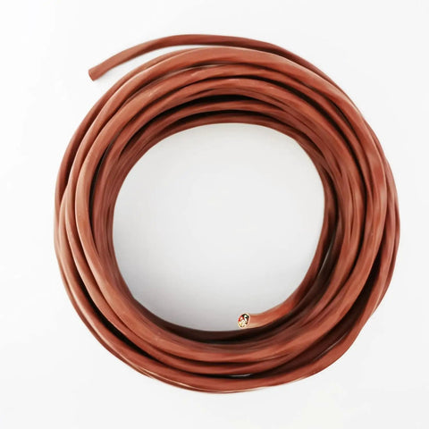 Solid Copper 18 Gauge CL2 Thermostat Wire 18 8 Brown 100 Feet Low Voltage Power Cable For Home Office And Industrial Use UL Listed 13 NEC 725 Rated Minus 20C To 60C PVC Jacket Weather Resistant coiled