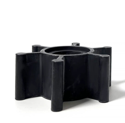 6 Blade Nitrile Impeller For 2 Inch Industrial Fluid Pumps, High Flow Rotary Pump Part For Marine Engines, Keeps Your Cool Under Heavy Load, Durable Water Pump Impeller Replacement, black 6-blade nitrile impeller