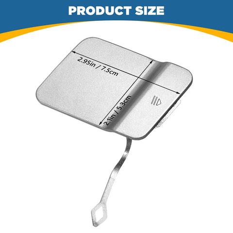 Rear Bumper Tow Hook Cover Right Passenger Side For GLK X204 2009 2010 2011 2012 With Towing Eye Cap Trailer Cover Silver Finish