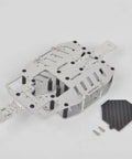 Aluminum RC Frame Chassis Kit For E Revo Slash 4WD Summit VXL 4x4 1 16 Scale, CNC-machined aluminum parts, top view with accessories