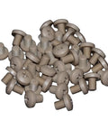 Hardcore PEEK Plastic M3 Metric Phillips Pan Head Screw Assortment Kit With Hex Nuts And Washers, beige screws piled.