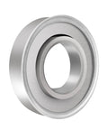 Beefy Three Quarter Inch By One Three Eighth Inch Flanged Ball Bearing Replacement Set For Lawn Mower Wheels Four Pack Tough Galvanized Steel Fits Shafts Three Quarter Inch And Hubs One Three Eighth Inch Ideal For Lawn Mowers Wheelbarrows Garden Carts close-up