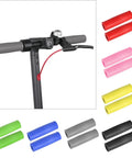 Non Slip Grip Cover For Electric Scooter Handlebar Soft Rubber Sleeve Provides Scratch Protection Easy On Off Nonslip Comfort Grip Protective Handle Cover For Skateboard And Cycling Accessories shown in assorted colors