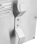 Close-up of the Game Changer 55L Commercial Oil Filter Machine With Stainless Steel Fryer Tank showing capacity label and design details.