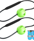 Two Pack Tank Banger Underwater Signal Device For Divers Noise Maker Attaches To Gas Cylinder Easy To Use Tapping Sound To Grab Crew Attention Underwater, shown with green plastic and black rubber components.