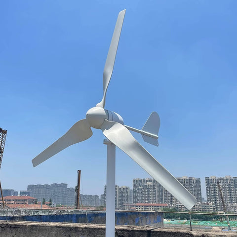 1000W 48V Horizontal Wind Turbine Kit With 3 Blades And MPPT Charge Controller, Easy Install For Off Grid Home Power Generation