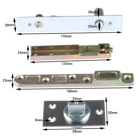 Heavy Duty Wooden Door Invisible Floor Spring With 360 Degree Rotation Stainless Steel Hidden Pivoting Hinge dimensions