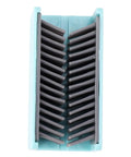 Reusable Silicone Hair Catcher Drain Protector, Bathroom Hair Trap for Shower and Bathtub, close-up view of silicone bristles design.