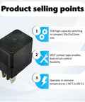 Beefed-Up 12V DC Automotive Power Relay 35A SPDT 5 Pins Quick Connect For Cars And Trucks, CM1-R-12V ACM13221 product selling points