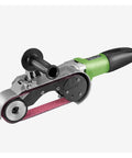 Heavy Duty Electric Tube Belt Sander For Industrial Pipe Grinding And Polishing with sanding belt, ergonomic handle, and metal body.
