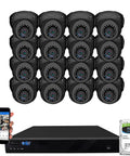 16 Channel All In One 12MP NVR 4K H265 Plus AI Face Recognition Surveillance System With 16 UltraHD 4K 8MP IP PoE Dome Cameras